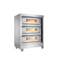 Hot Sale Commercial Pizza Baking Equipment  Digital Time Control 3 Layer Stainless Steel Stone Electric Oven